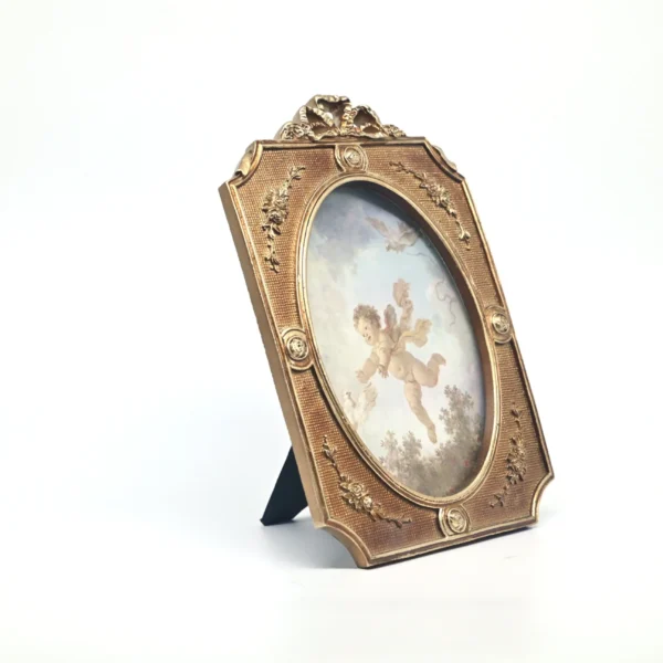 Premium Rusty Brown Photo Frame 12.8*17.8 cm  | Raisin, MDF, Glass & Metal Picture Frame | Tabletop & Wall Mount | Modern Decorative Frame for Home & Office