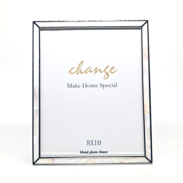 Alloy Metal Photo Frame – Blue 5×7  | Premium Glass Front Frame for Photos | Perfect for Home Décor & Gift Use